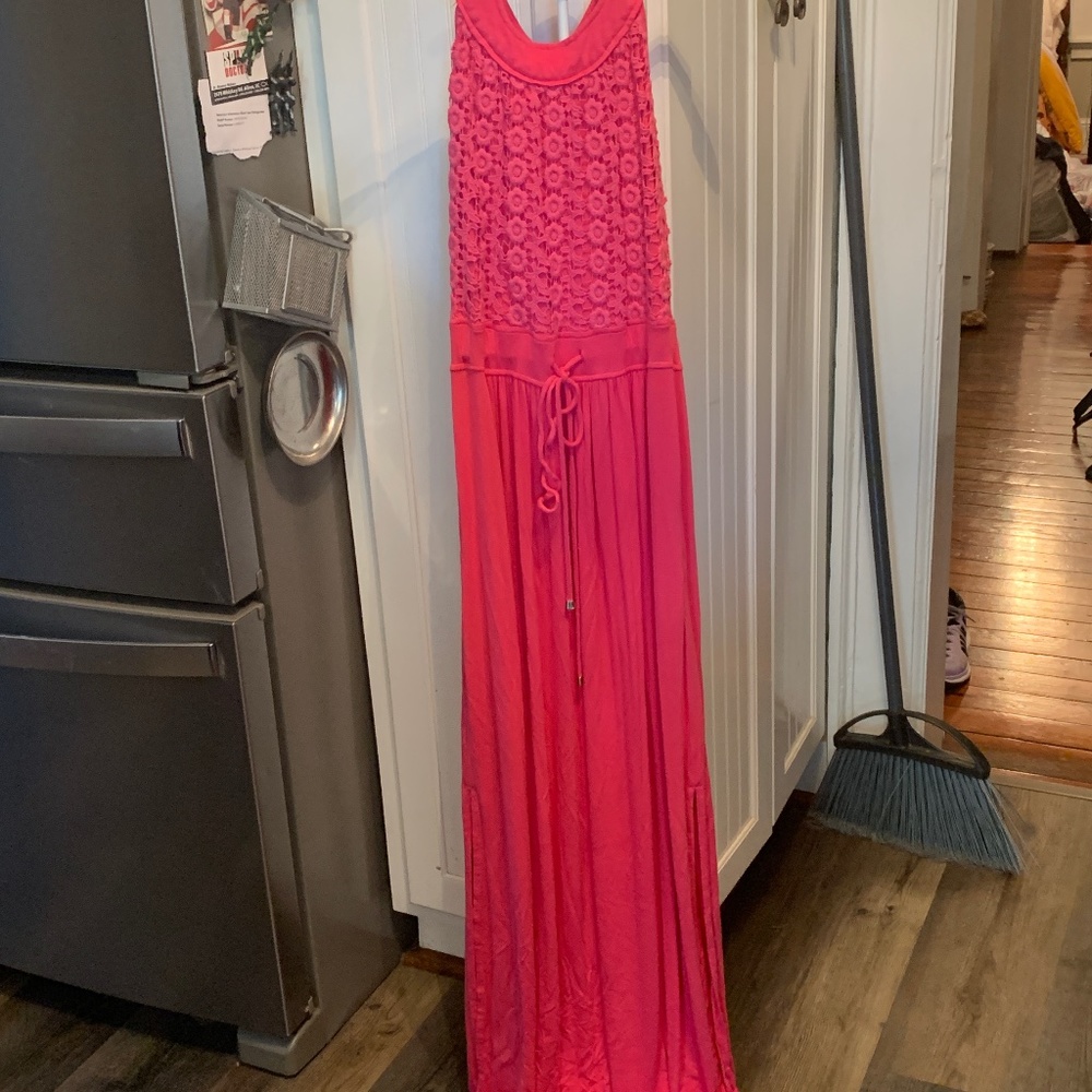 Calvin‎ Klein fuschia maxi dress. Preowned but loads of life left